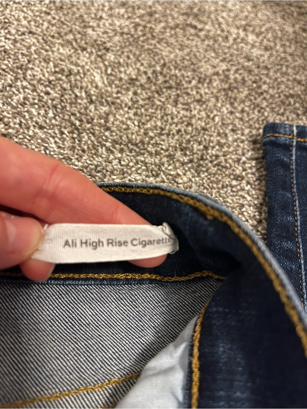 Frame Ali High Rise Cigarette Jeans - Picture 4 of 5